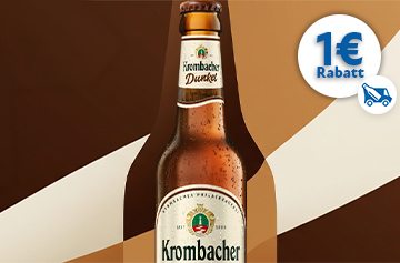 Krombacher Dunkel Rabattaktion 1 Euro - KW 40 und 41 in 2026